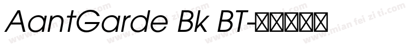 AantGarde Bk BT字体转换